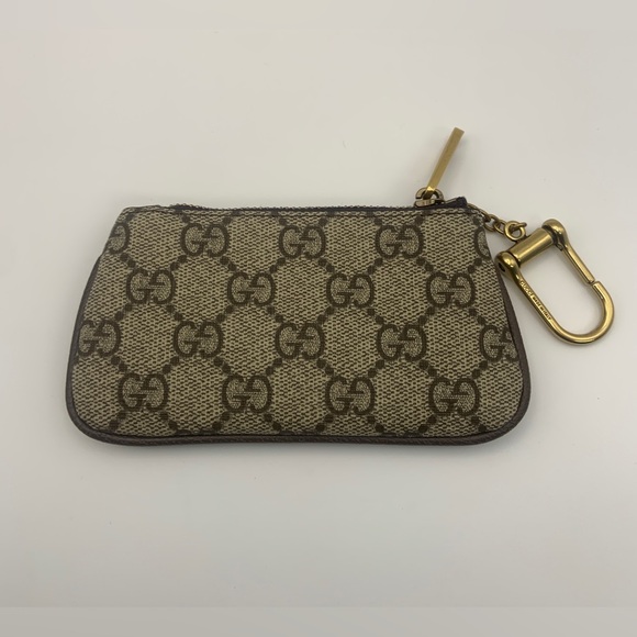 Gucci Supreme GG Monogram Zip Key Pouch - Picture 2 of 7